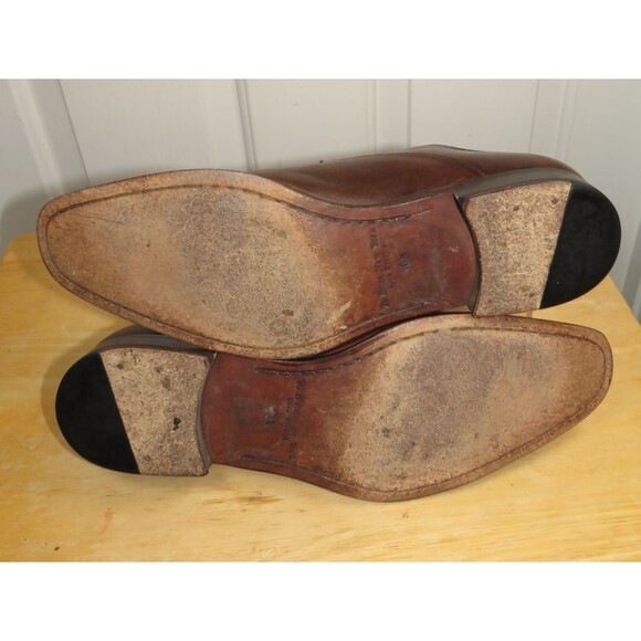 To Boot New York Men\'s Dark Brown Leather Shoes Size 10.5 D Made In Italy